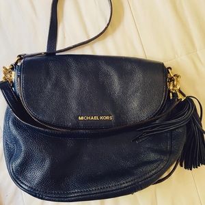 Navy blue Michael kors shoulder bag